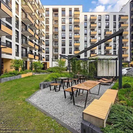 Апартаменти Nowoczesny Apartament Z Tarasem Wroclaw Braniborska 72 By Heyrent *
